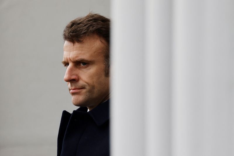 &copy; Reuters. Presidente da França, Emmanuel Macron, em Versailles
31/03/2023 Ludovic Marin/Pool via REUTERS