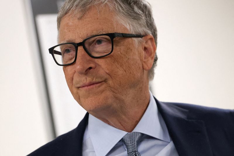 &copy; Reuters. FILE PHOTO: Microsoft founder Bill Gates waits in the basement of the Rayburn House Office Building on Capitol Hill in Washington., U.S., March 29, 2023. REUTERS/Julia Nikhinson/File Photo