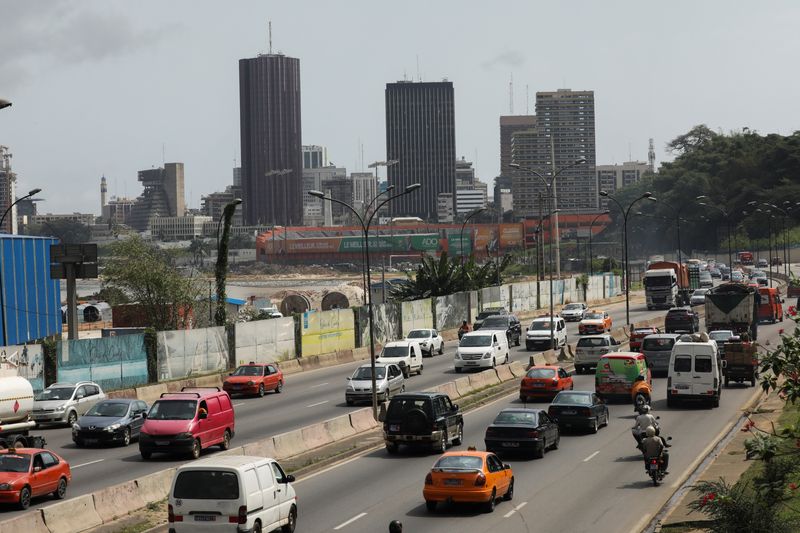 &copy; Reuters. The buildings of the central business district of Plateau are pictured ahead of the presidential elections in Abidjan, Ivory Coast October 27, 2020. Picture taken October 27, 2020. REUTERS/Luc Gnago