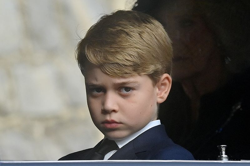 © Reuters. الأمير جورج خلال جنازة الملكة إليزابيث الثانية في وندسور بإنجلترا يوم 19 سبتمبر 2022. صورة لرويترز من ممثل لوكالات الأنباء.