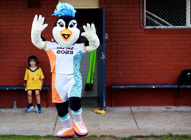 &copy; Reuters. Tazuni, mascote da Copa do Mundo Feminina de futebol de 2023, em Melbourne
09/11/2022 REUTERS/Martin Keep