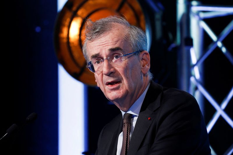 &copy; Reuters. François Villeroy de Galhau, gouverneur de la Banque de France, à Paris. /Photo prise le 12 juillet 2022 à Paris, en France/REUTERS/Benoit Tessier