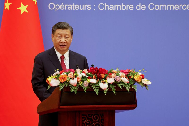 &copy; Reuters. Presidente chinês, Xi Jinping, discursa durante reunião em Pequim, China
06/04/2023
Ludovic Marin/Pool via REUTERS