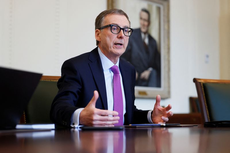 &copy; Reuters. FILE PHOTO: Bank of Canada Governor Tiff Macklem takes part in an interview after announcing an interest rate decision in Ottawa, Ontario, Canada January 25, 2023. REUTERS/Blair Gable