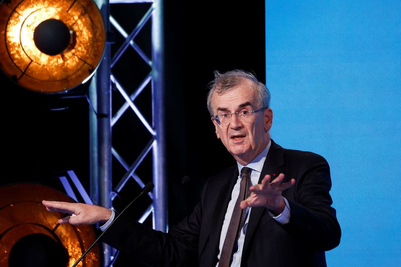 &copy; Reuters. Photo du gouverneur de la Banque de France, François Villeroy de Galhau. /Photo prise le 12 juillet 2022 à Paris, France/REUTERS/Benoit Tessier 