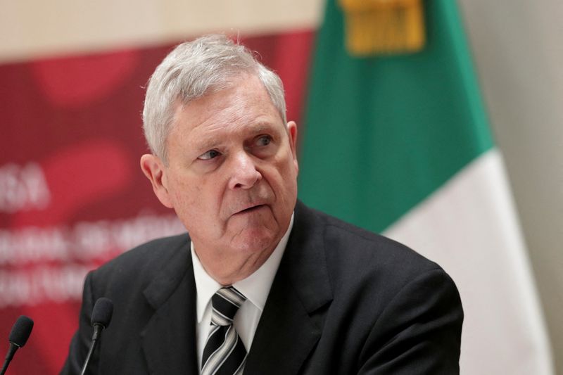 &copy; Reuters. FILE PHOTO: U.S. Agriculture Secretary Thomas Vilsack attends a news conference in Mexico City, Mexico, April 5, 2022. REUTERS/Henry Romero/File Photo