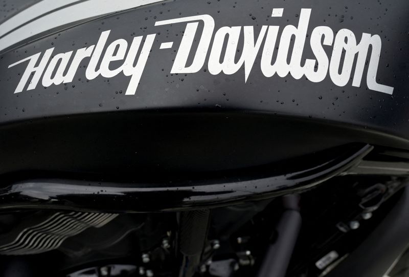 &copy; Reuters. FILE PHOTO: A Harley Davidson bike is seen during the "Hamburg Harley Days", a meeting for riders and fans of the American motorbike Harley Davidson, in Hamburg, Germany, June 24, 2022. REUTERS/Fabian Bimmer