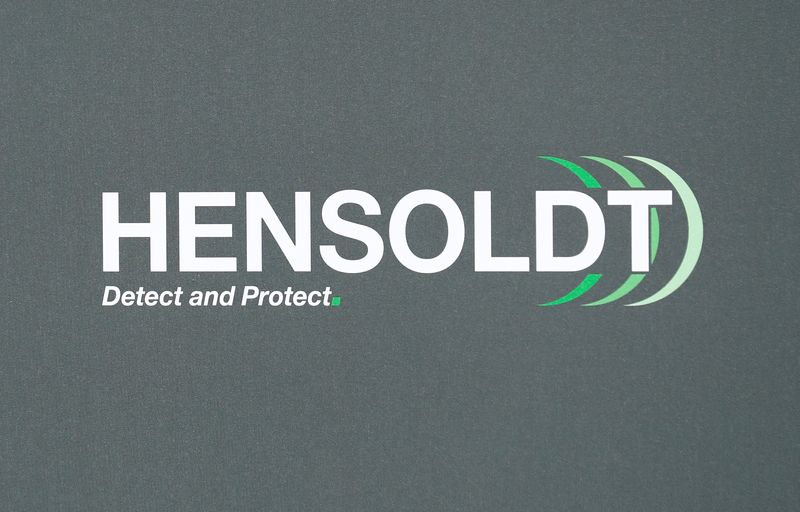 &copy; Reuters. FILE PHOTO: A logo of defense supplier Hensoldt AG is pictured during Hensoldt's initial public offering (IPO) at the Frankfurt Stock Exchange in Frankfurt, Germany, September 25, 2020. REUTERS/Ralph Orlowski