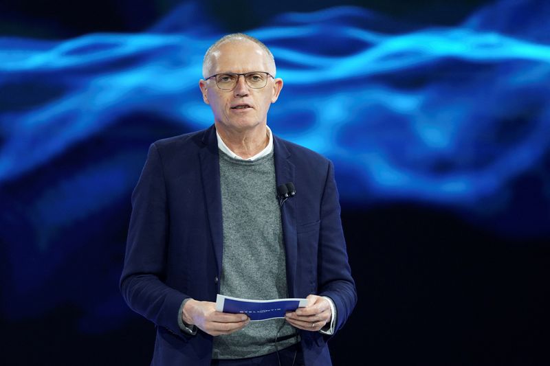 &copy; Reuters. FILE PHOTO: Chief Executive Officer of Stellantis Carlos Tavares attends the New York International Auto Show, in Manhattan, New York City, U.S., April 5, 2023. REUTERS/David 'Dee' Delgado