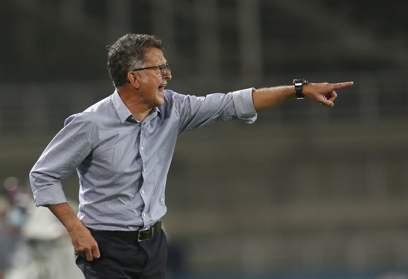 &copy; Reuters. Juan Carlos Osório durante partida entre América de Cali e Athletico Paranaense pela Copa Sul-Americana
13/07/2021 Pool via REUTERS/Ernesto Guzman Jr