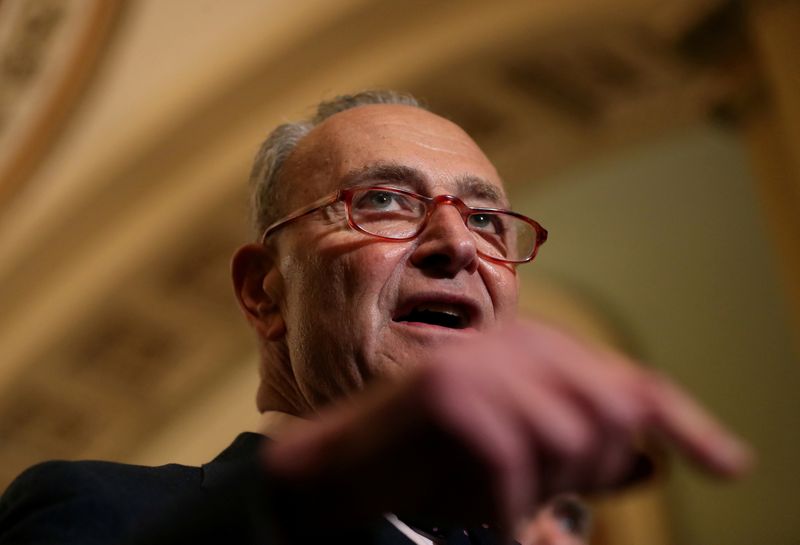 © Reuters. Líder da maioria no Senado dos Estados Unidos, Chuck Schumer
07/01/2020
REUTERS/Leah Millis