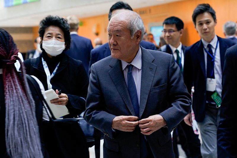 &copy; Reuters. FILE PHOTO: Japanese Finance Minister Shunichi Suzuki is seen during the 2023 Spring Meetings of the World Bank Group and the International Monetary Fund in Washington, U.S., April 13, 2023. REUTERS/Elizabeth Frantz