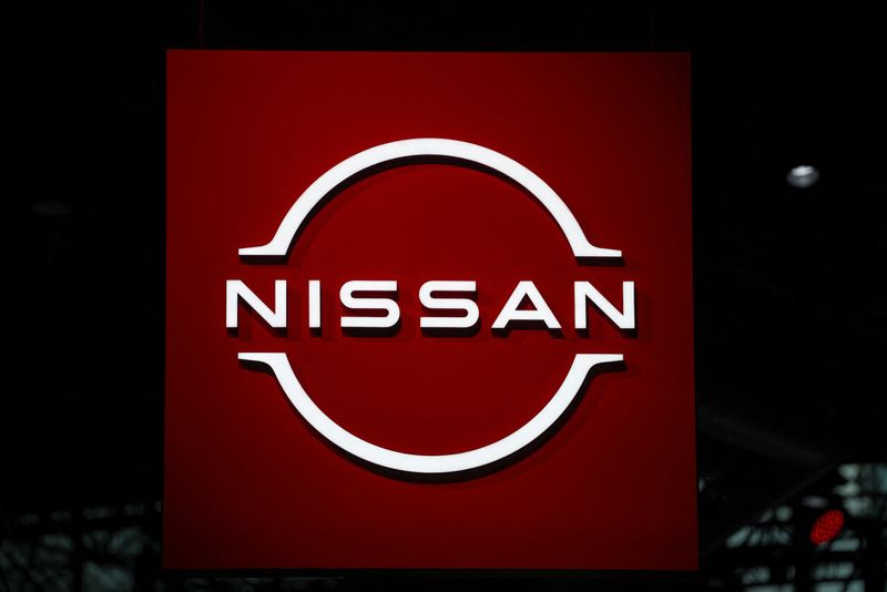 &copy; Reuters. Le logo Nissan lors du Salon international de l'auto de New York. /Photo prise le 5 avril 2023/REUTERS/David 'Dee' Delgado