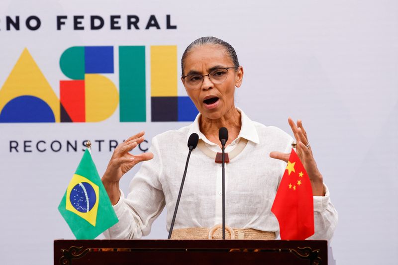 © Reuters. Ministra do Meio Ambiente e Mudança do Clima, Marina Silva
14/04/2023
REUTERS/Tingshu Wang/Pool