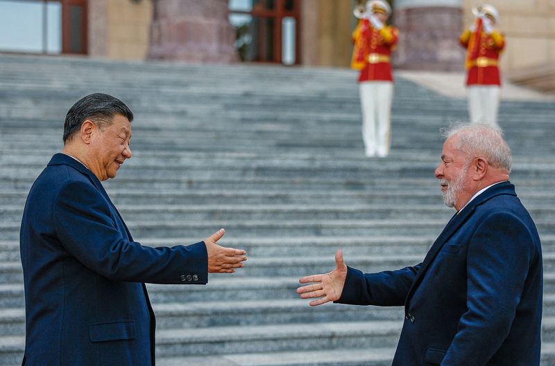 &copy; Reuters. Lula se reúne com Xi Jinping em Pequim
14/04/2023
Ricardo Stuckert/Divulgação via REUTERS