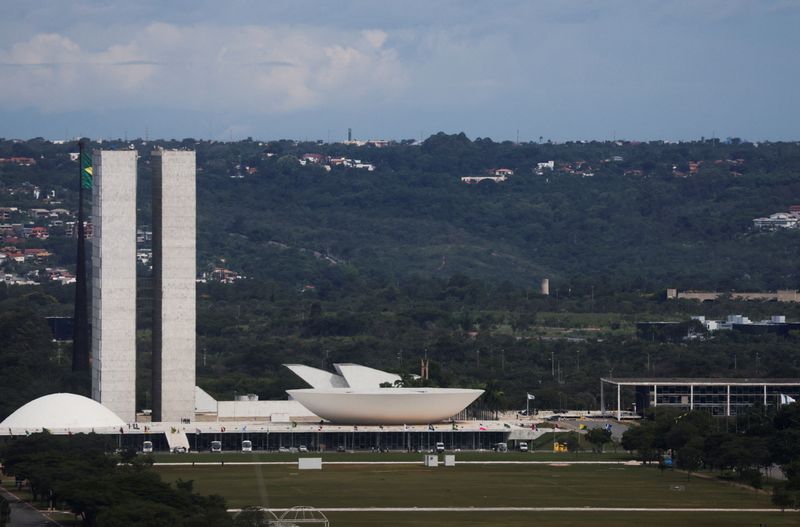 &copy; Reuters. Vista da Esplanada dos Ministérios e do Congresso Nacional em Brasília
09/01/2023 REUTERS/Ricardo Moraes
