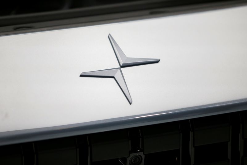 &copy; Reuters. FILE PHOTO: The logo of the new Volvo Polestar 2 is displayed at the 89th Geneva International Motor Show in Geneva, Switzerland March 5, 2019. REUTERS/Pierre Albouy