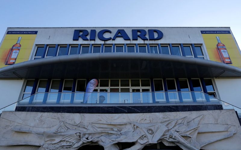 &copy; Reuters. Photo du logo de Pernod Ricard à Lormont. /Photo prise le 15 février 2019 à Lormont, France/REUTERS/Regis Duvignau