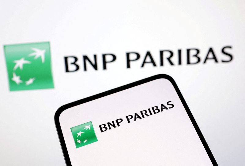 &copy; Reuters. FILE PHOTO: BNP Paribas Bank logo is seen in this illustration taken March 12, 2023. REUTERS/Dado Ruvic/Illustration