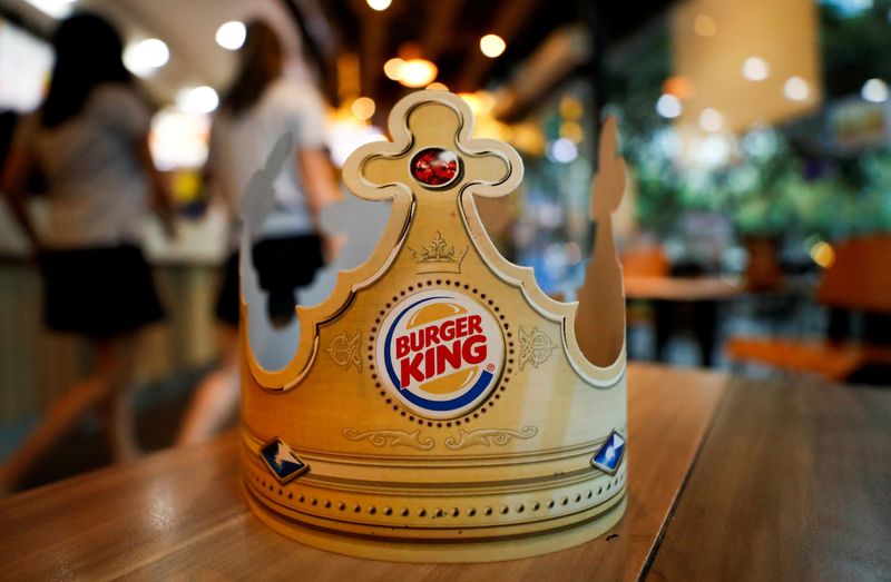 &copy; Reuters. FILE PHOTO: A paper crown is seen at a Burger King restaurant in Bangkok, Thailand, August 26, 2020. REUTERS/Jorge Silva