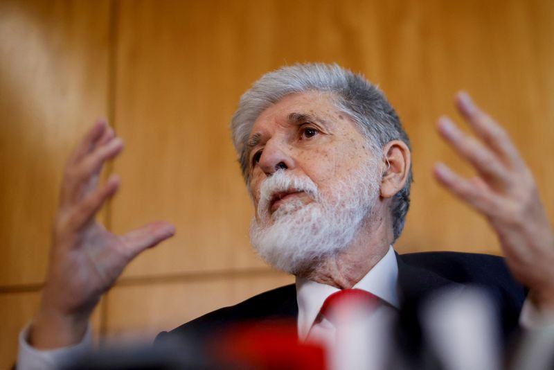 &copy; Reuters. O aesssor especial de Lula, Celso Amorim
5/12/2022
REUTERS/Adriano Machado