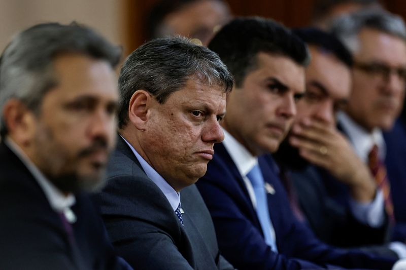 &copy; Reuters. Governador de São Paulo, Tarcísio de Freitas
9/01/2023
REUTERS/Ueslei Marcelino