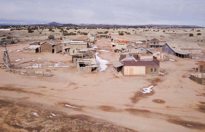 &copy; Reuters. Set de filmagem de "Rust" no Novo México, EUA
20/1/2023 REUTERS/Drone Base