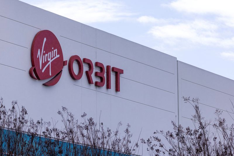 &copy; Reuters. FILE PHOTO: The Virgin Orbit building is seen after the company paused operations last week, in Long Beach, California, U.S., March 22, 2023.  REUTERS/Mike Blake