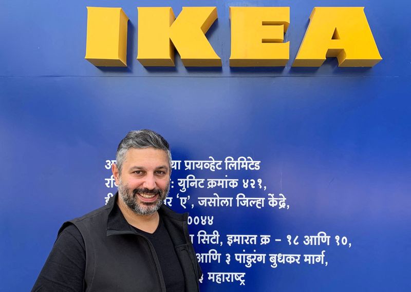 &copy; Reuters. FILE PHOTO: Tolga Oncu, head of retail at Ingka group which owns most IKEA stores worldwide, poses for a photograph after his interview with Reuters inside an IKEA store in Mumbai, India, November 28, 2022. REUTERS/Abhirup Roy/File Photo
