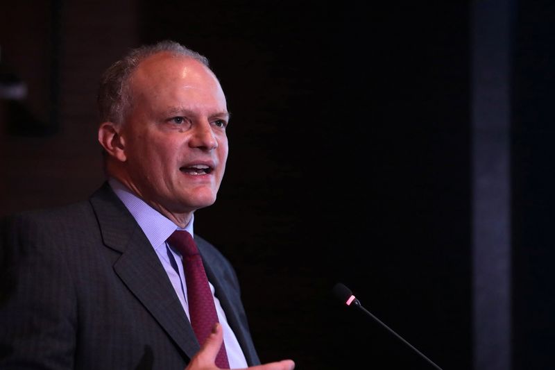 &copy; Reuters. FILE PHOTO: Alejandro Werner, Director of the Western Hemisphere Department of the International Monetary Fund (IMF) speaks during the launch of the report "Economic Perspectives-Americas: Frustrated by Uncertainty", in Bogota, Colombia October 28, 2019. 