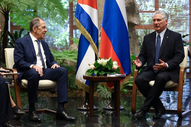 &copy; Reuters. Lavrov e Díaz-Canel se reúnem em Havana
20/04/2023
Ministério das Relações Exteriores da Rússia/Divulgação via REUTERS