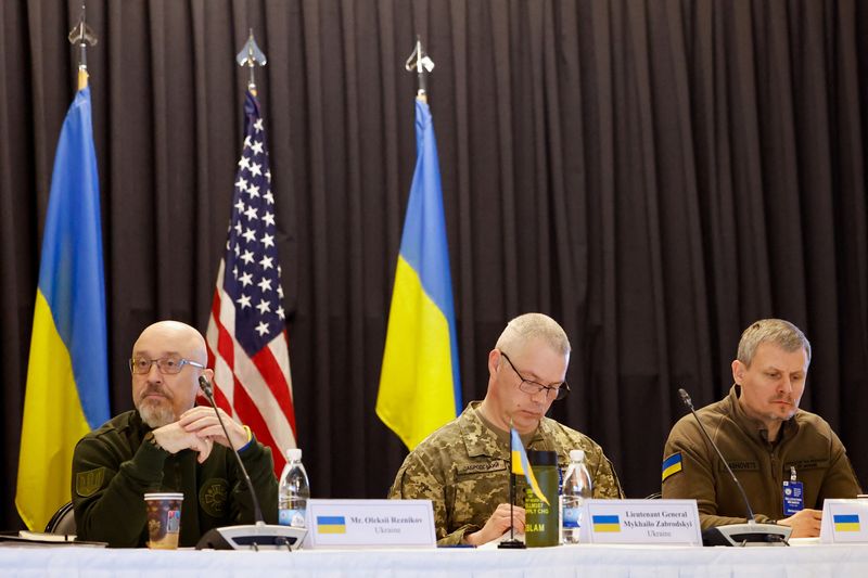 Ukraine presses for weapons as U.S. and allies meet in Germany