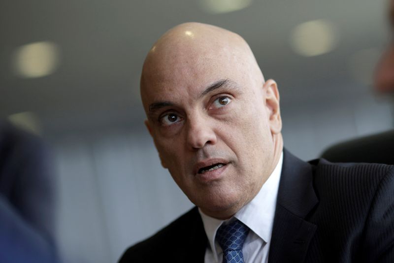 &copy; Reuters. Ministro do STF Alexandre de Moraes
08/11/2022
REUTERS/Adriano Machado