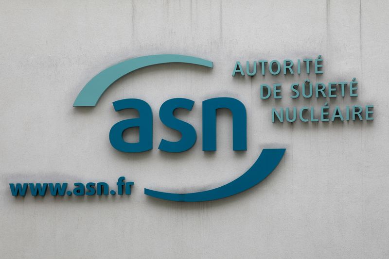 &copy; Reuters. Le logo de l'Autorité de sûreté nucléaire française (ASN) à son siège de Montrouge. /Photo prise le 29 janvier 2019/REUTERS/Charles Platiau