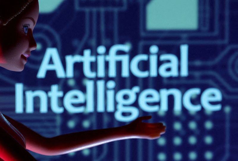 © Reuters. FILE PHOTO: Artificial Intelligence words are seen in this illustration taken March 31, 2023. REUTERS/Dado Ruvic/Illustration//File Photo