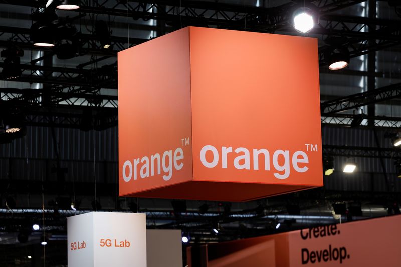 &copy; Reuters. FILE PHOTO: A logo of Orange is seen at its exhibition space, at the Viva Technology conference dedicated to innovation and startups at Porte de Versailles exhibition center in Paris, France June 15, 2022. REUTERS/Benoit Tessier