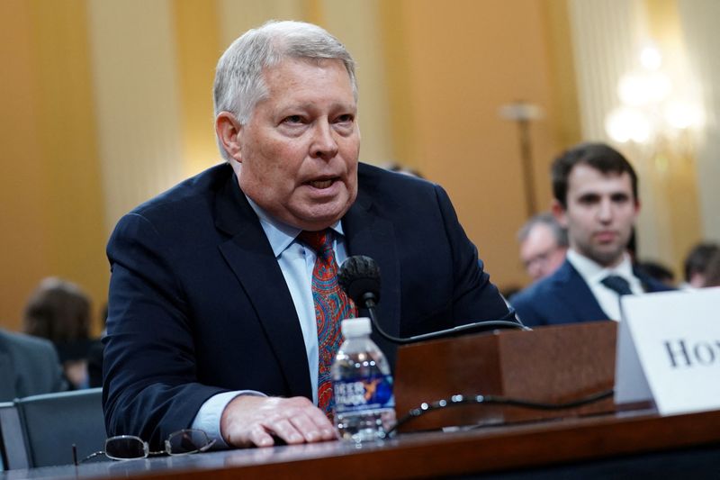 &copy; Reuters. FILE PHOTO: Michael Luttig, advisor to former U.S. Vice President Mike Pence and a former U.S. federal judge, testifies during the third of eight planned public hearings of the U.S. House Select Committee to investigate the January 6 Attack on the United 