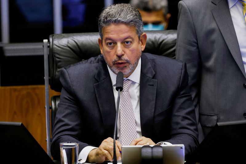 &copy; Reuters. FILE PHOTO: Brazil's Lower House Speaker Arthur Lira attends a session at the Chamber of Deputies to vote on a constitutional amendment that increases the government spending ceiling in Brasilia, Brazil December 20, 2022. REUTERS/Adriano Machado/File Phot