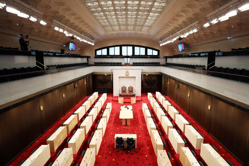 &copy; Reuters. A view shows the interim Senate Chamber during a tour of the Senate of Canada Building in Ottawa, Ontario, Canada, December 13, 2018. REUTERS/Chris Wattie/File Photo