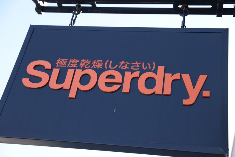 &copy; Reuters. FILE PHOTO: The Superdry logo is seen at their store at the Woodbury Common Premium Outlets in Central Valley, New York, U.S., February 15, 2022. REUTERS/Andrew Kelly