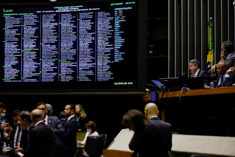 &copy; Reuters. Visão do plenário na Câmara dos deputados.
20/12/2022
REUTERS/Adriano Machado