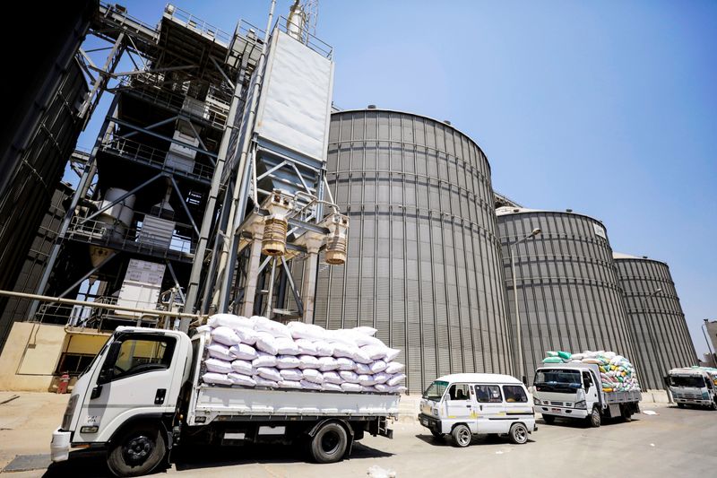 &copy; Reuters. صوامع تخزين القمح في محافظة القليوبية في صورة التقطت يوم 19 مايو أيار 2022. تصوير: محمد عبد الغني - رويترز 