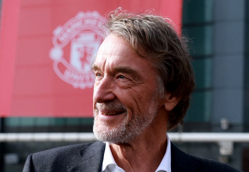 &copy; Reuters. FILE PHOTO: Ineos chairman Jim Ratcliffe is pictured at Old Trafford in Manchester, Britain, March 17, 2023 REUTERS/Phil Noble