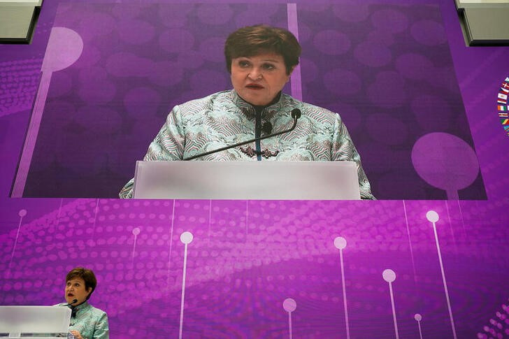 &copy; Reuters. Imagen de archivo de la directora gerente del Fondo Monetario Internacional, Kristalina Georgieva, durante un discurso en Washington, EEUU.