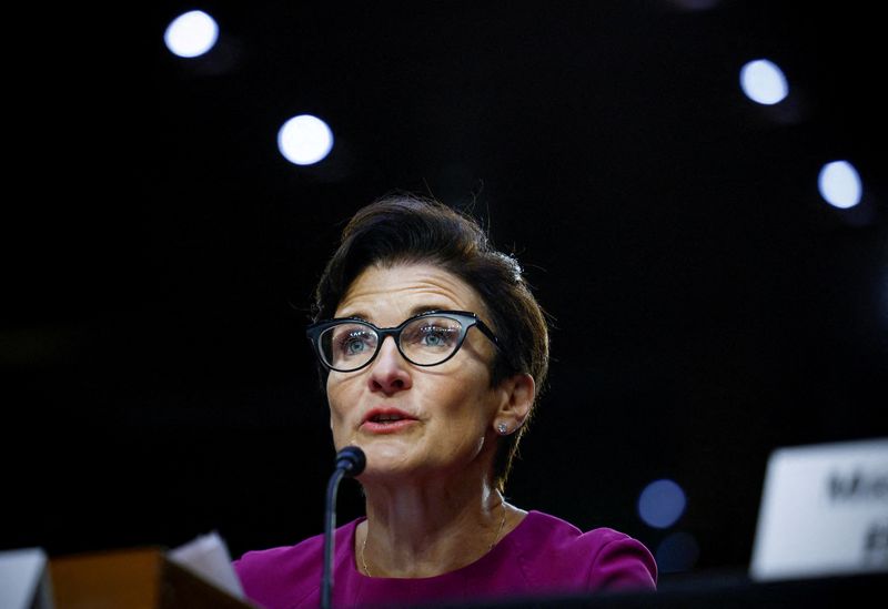 &copy; Reuters. FILE PHOTO: Citigroup CEO Jane Fraser testifies before a Senate Banking, Housing, and Urban Affairs hearing on "Annual Oversight of the Nation's Largest Banks", on Capitol Hill in Washington, U.S., September 22, 2022. REUTERS/Evelyn Hockstein/File Photo