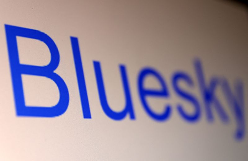 &copy; Reuters. FILE PHOTO: Bluesky social network logo is seen in this illustration taken November 7, 2022. REUTERS/Dado Ruvic/Illustration