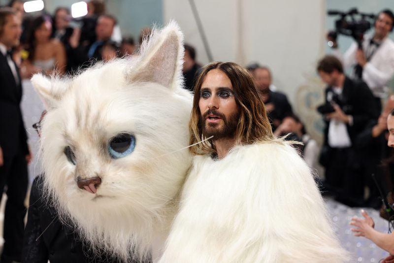 &copy; Reuters. Jared Leto posa durante o Met Gala, em Nova York
01/05/2023 REUTERS/Andrew Kelly