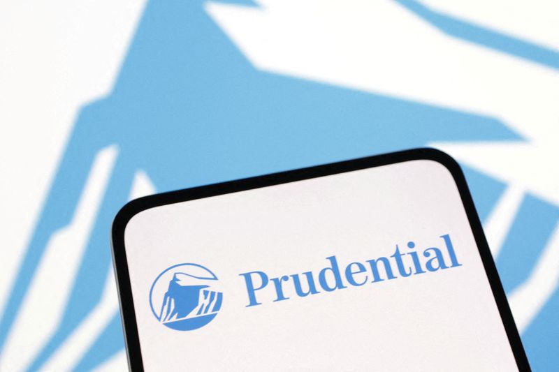 &copy; Reuters. FILE PHOTO: Prudential Financial Inc logo is seen displayed in this illustration taken, April 10, 2023. REUTERS/Dado Ruvic/Illustration/File Photo
