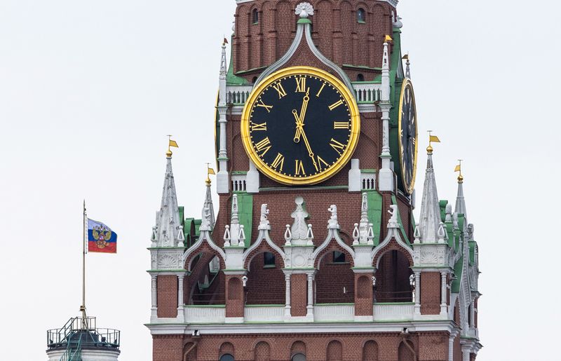 &copy; Reuters. La Tour Spasskaya du Kremlin à Moscou. /Photo prise le 15 mars 2023/REUTERS/Maxim Shemetov