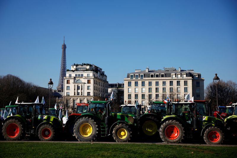 &copy; Reuters. Les agriculteurs français, à Paris. /Photo prise le 8 février 2023 à Paris, en France/REUTERS/Sarah Meyssonnier